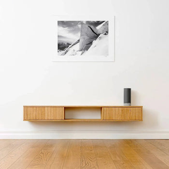 Zwevende TV-meubel - 150cm Eiken fineer