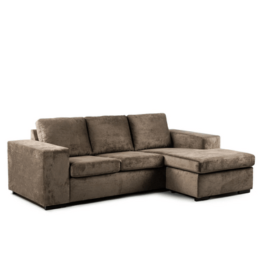 3-zits hoekbank L+R - Hotel Chique Bruin