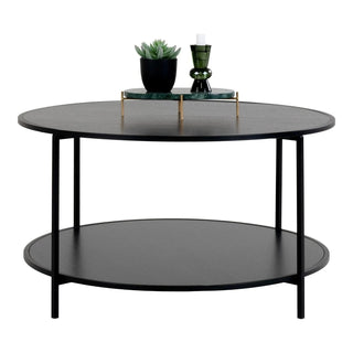 Table Salontafel zwart Ø80 cm