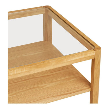 Lourmarin Salontafel glas/eiken