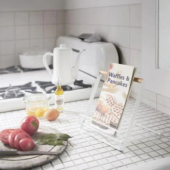 Yamazaki Tosca kookboeken- en tabletstandaard - wit