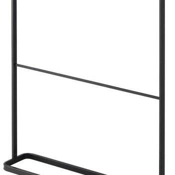 Yamazaki Tower handdoekenrek voor de badkamer - zwart