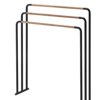 Yamazaki Eenvoudig Handdoekenrek - Zwart