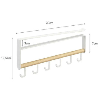 Yamazaki Tosca opberger voor keukengerei onder een plank - wit