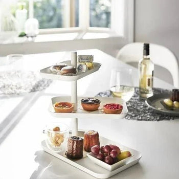 Yamazaki Tower etagère 3-laags - wit