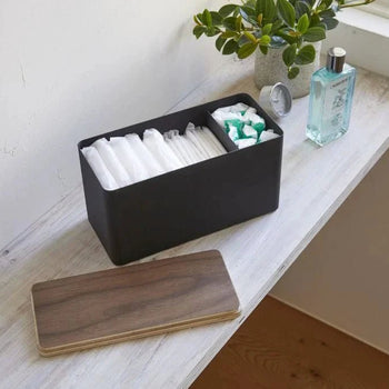 Yamazaki Rin opbergbox voor make-up/sanitair - zwart