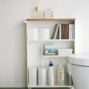 Yamazaki Tower Badkamerkastje op wielen - Wit