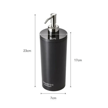 Yamazaki Tower ronde zeepdispenser - zwart