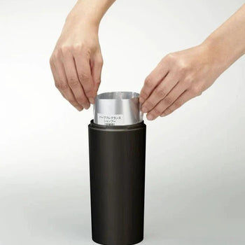 Yamazaki Tower ronde zeepdispenser - zwart