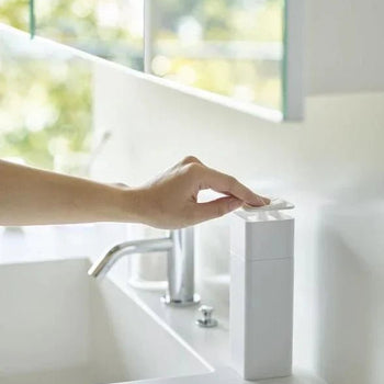 Yamazaki Tower Push zeepdispenser - wit