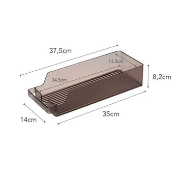 Yamazaki Tower koelkastorganizer - zwart
