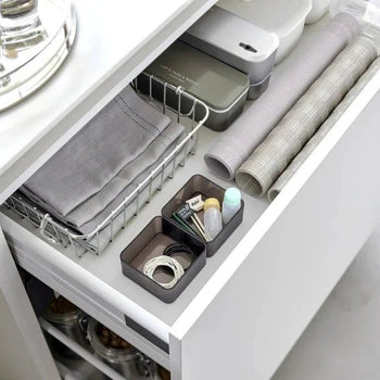 Yamazaki stapelbare keukenkast-organizer klein - zwart