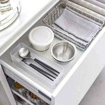 Yamazaki Tower keukenkast-organizer stapelbaar groot - wit