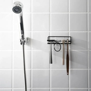 Yamazaki tandenborstelhouder zelfklevende haak - zwart