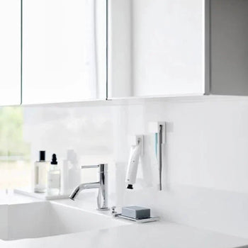 Yamazaki Tandenborstel- en tandpastahouder - wit