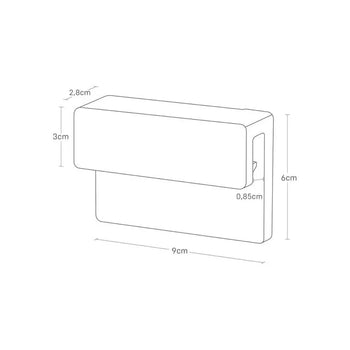 Yamazaki Tandenborstel- en tandpastahouder filmhaak - Wit