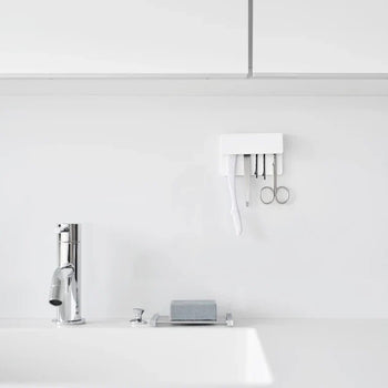 Yamazaki Tandenborstel- en tandpastahouder filmhaak - Wit