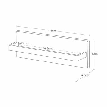 Yamazaki Tower Handdoekhouder Plakhaak - Zwart