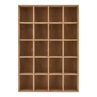 Mos Wandkastje Naturel met 20 vakken