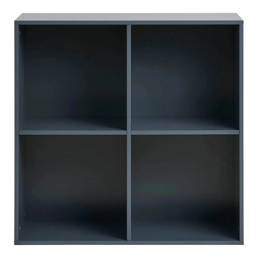 Horne Wandkast met 4 vakken Donkergrijs MDF