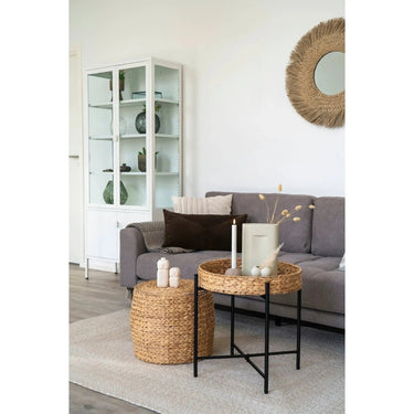 Decoratief object van cement - beige - 15 cm