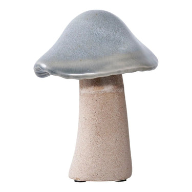 Decoratieve paddenstoelen van keramiek 3 stuks - groen/bruin/blauw