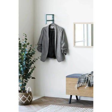 Trento Wandkledingrek met 3 haken en hangruimte