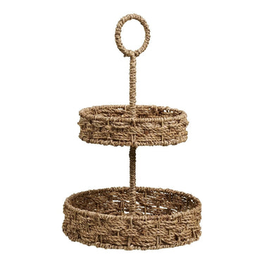 Rifbjerg dienblad - naturel - Ø25 × 40,5 cm