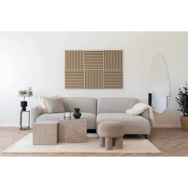 Akoestisch wandpaneel eikenlook - 2 stuks 520x520x22 mm