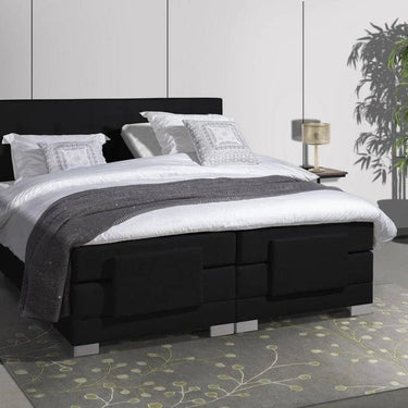 Elektrische Boxspring Nauplion 180×200 cm (Zwart)