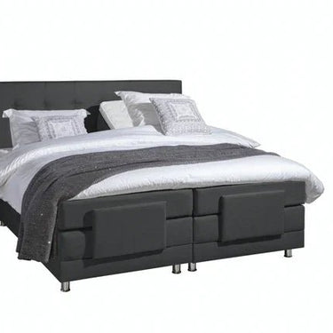 Elektrische Boxspring Nauplion 140×200 cm (Antraciet)