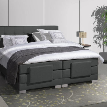 Elektrische Boxspring Nauplion 140×200 cm (Antraciet)