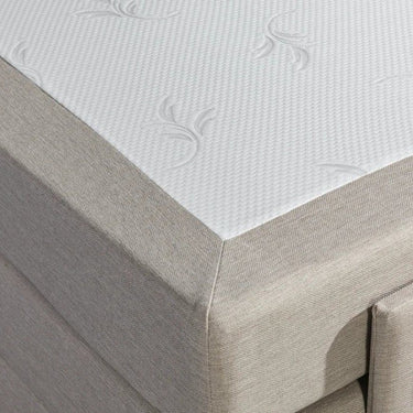 Elektrische Boxspring Nauplion 90×200 cm (Beige)