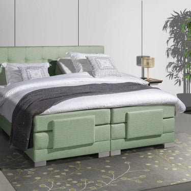 Elektrische Boxspring Nauplion 160×200 cm (Groen)