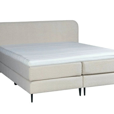 Luxe Bouclé Teddy Boxspring 180×210 cm - Beige