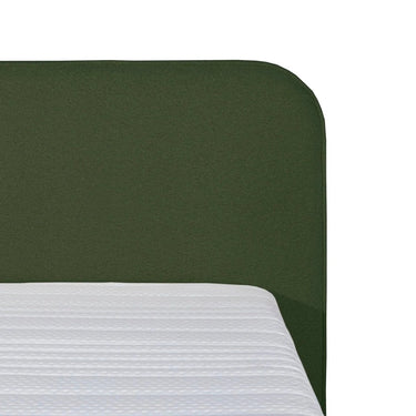 Luxe Bouclé Teddy Boxspring 140×200 cm - Groen