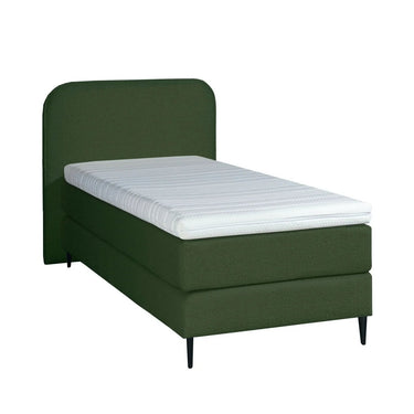 Luxe 1-persoons Teddy Boxspring 90×200 cm Groen