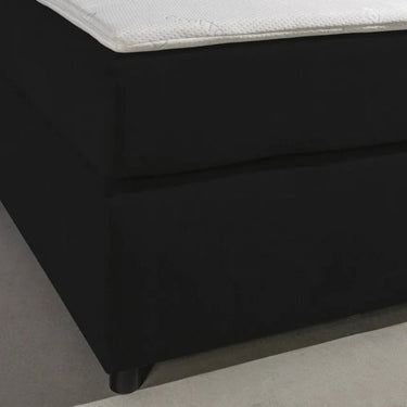 Parga Luxe Lederlook Boxspring 200×200 Zwart
