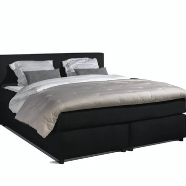 Parga Luxe Lederlook Boxspring 200×210 Zwart