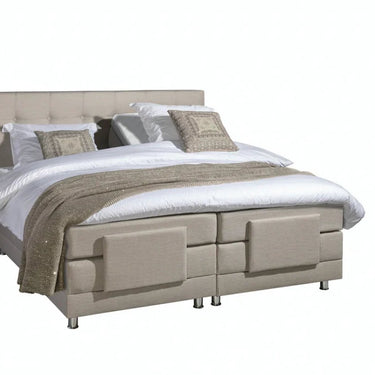 Elektrische Boxspring Nauplion 180×200 cm (Beige)