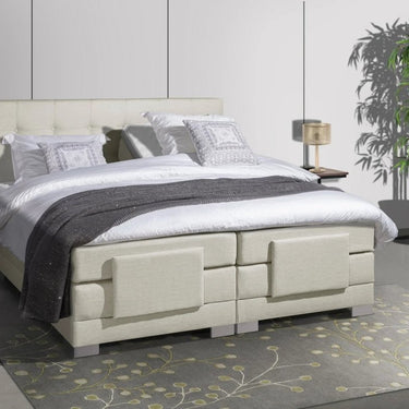 Elektrische Boxspring Nauplion 180×200 cm (Beige)