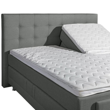 Elektrische Boxspring Nauplion 140×200 cm (Grijs)