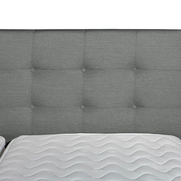 Elektrische Boxspring Nauplion 140×200 cm (Grijs)