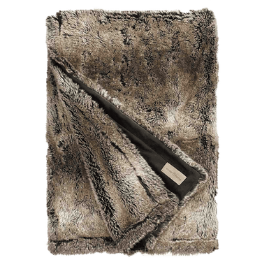 Winterhome luxe kunstbont deken Yukonwolf