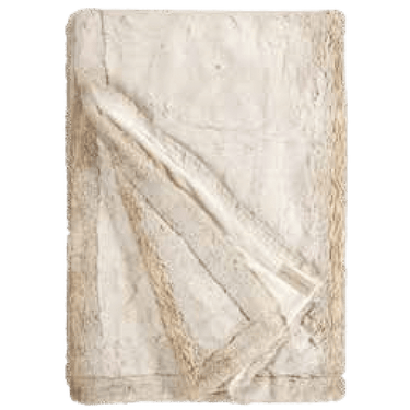 Winterhome luxe kunstbont deken Polarwolf