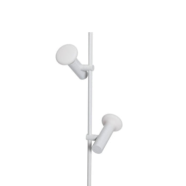 Set vloerlamp 2-lichts lichtgrijs