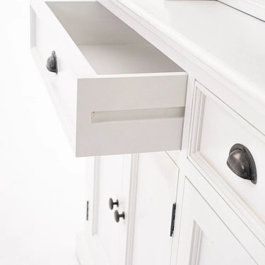 Boekenkast met 5 deuren en 3 lades en opzetkast